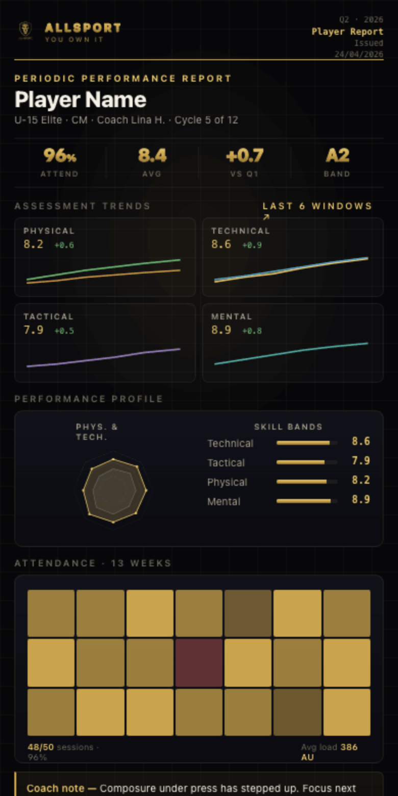 Player Report PDF